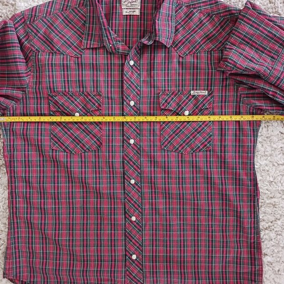 Lucky Brand Sportswear Mens Long Sleeve Dress Shirt Size XL Pearl Snap Western - Picture 10 of 11